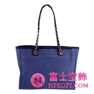 シャネル スーパーコピー　2012年春夏新作　DEAUVILLE　キャンバストートバッグ デニムブルー　A67001AZQW